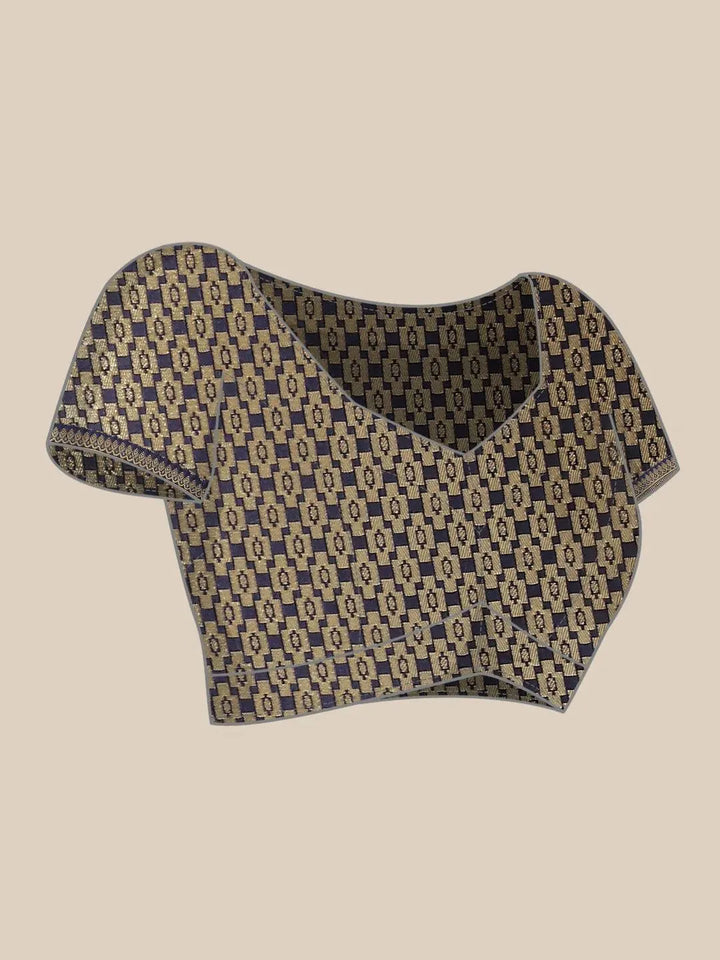 Green Woven Design Brocade Saree - Libas