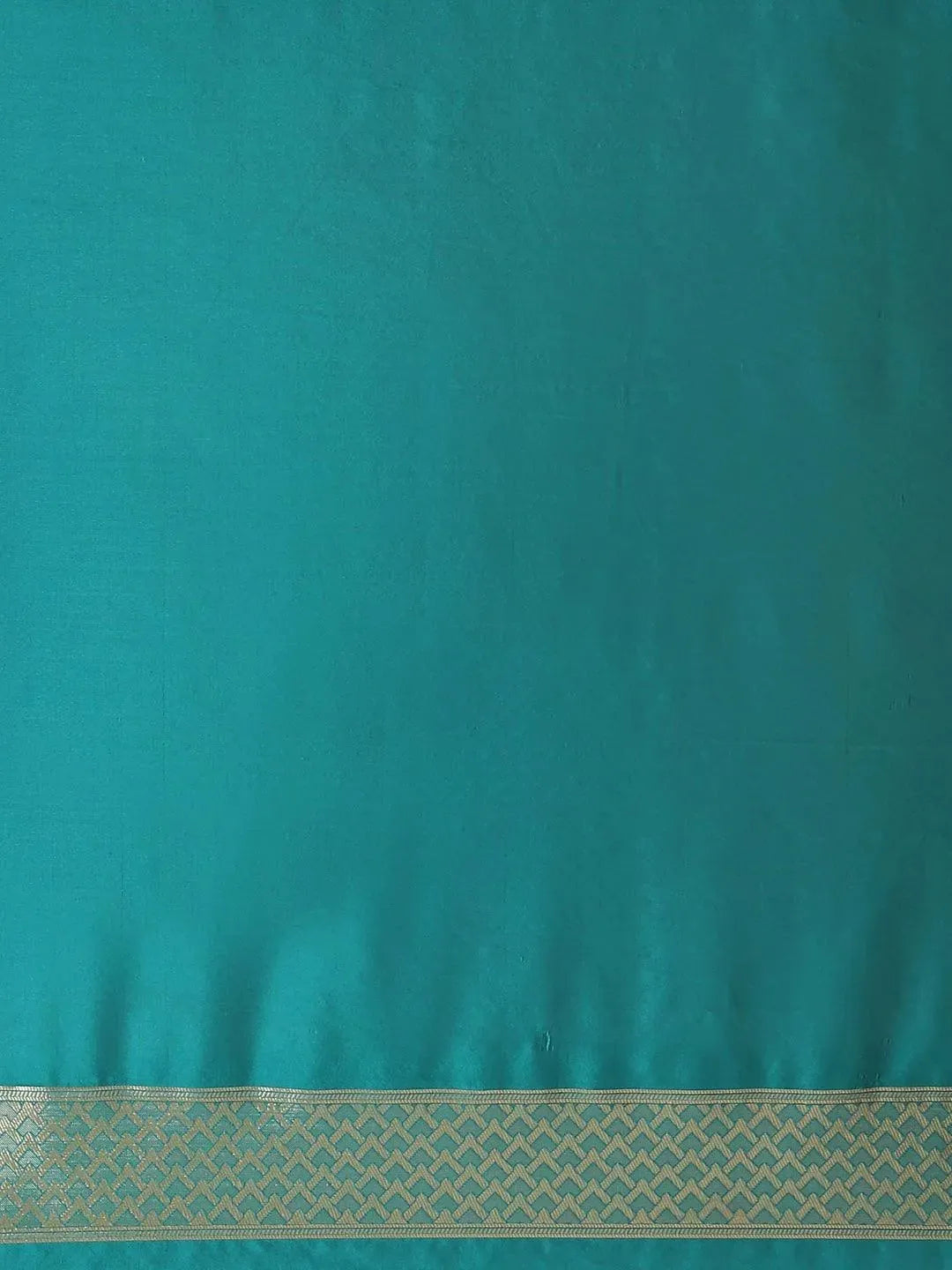 Green Woven Design Silk Saree - Libas 