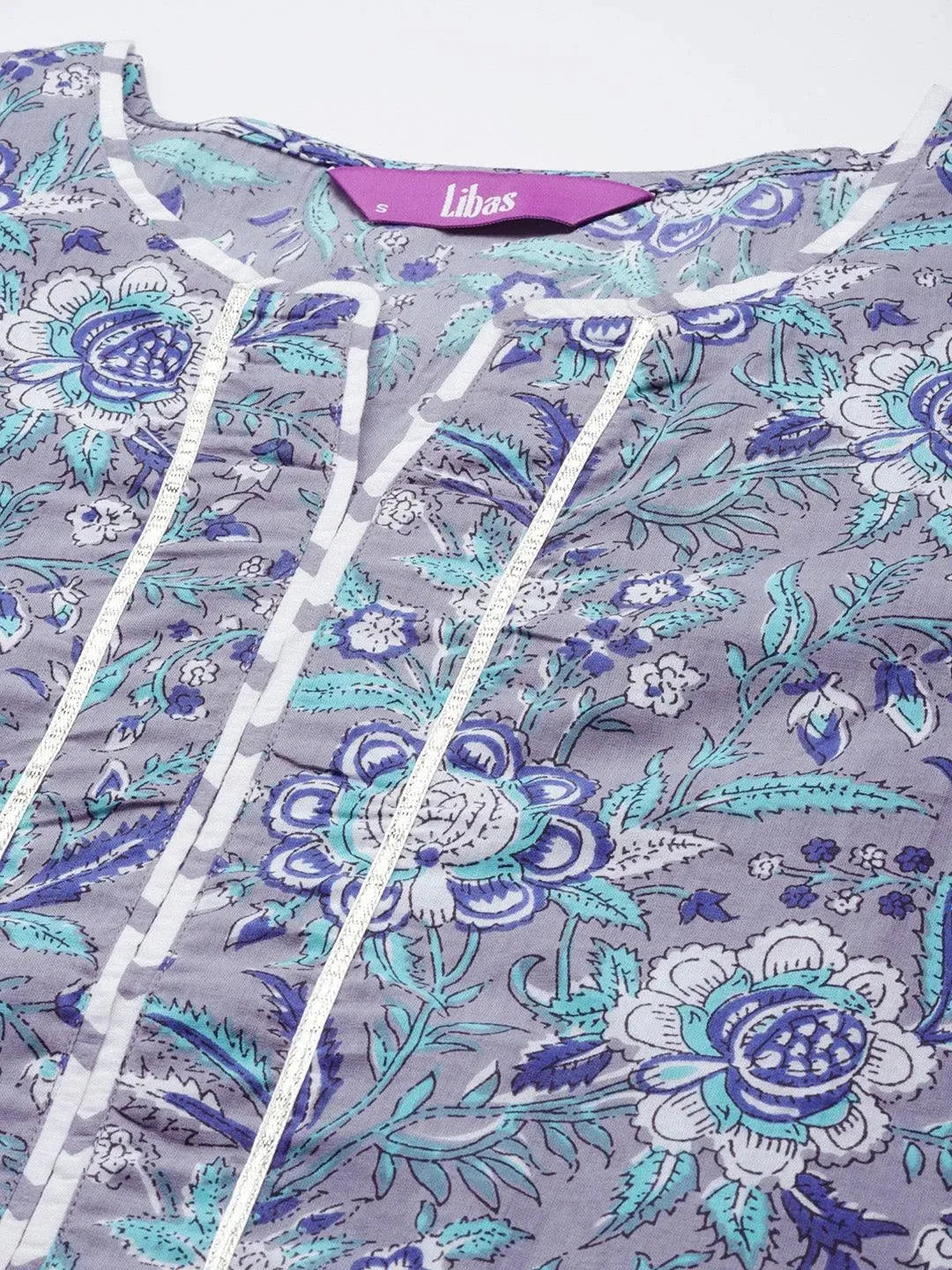 

Buy Grey Printed Cotton Kurta - 23376O-XXL | Libas Ethnic Wear Online