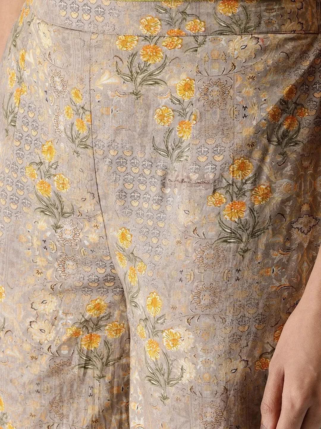 

Buy Grey Printed Cotton Palazzos - PL563-XL | Libas Ethnic Wear Online