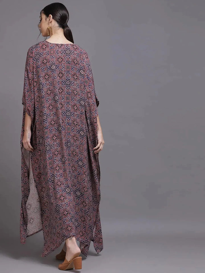 Grey Printed Georgette Co-Ords - Libas