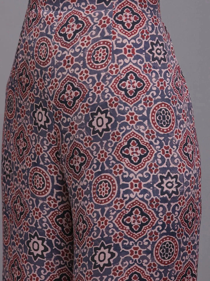 Grey Printed Georgette Co-Ords - Libas