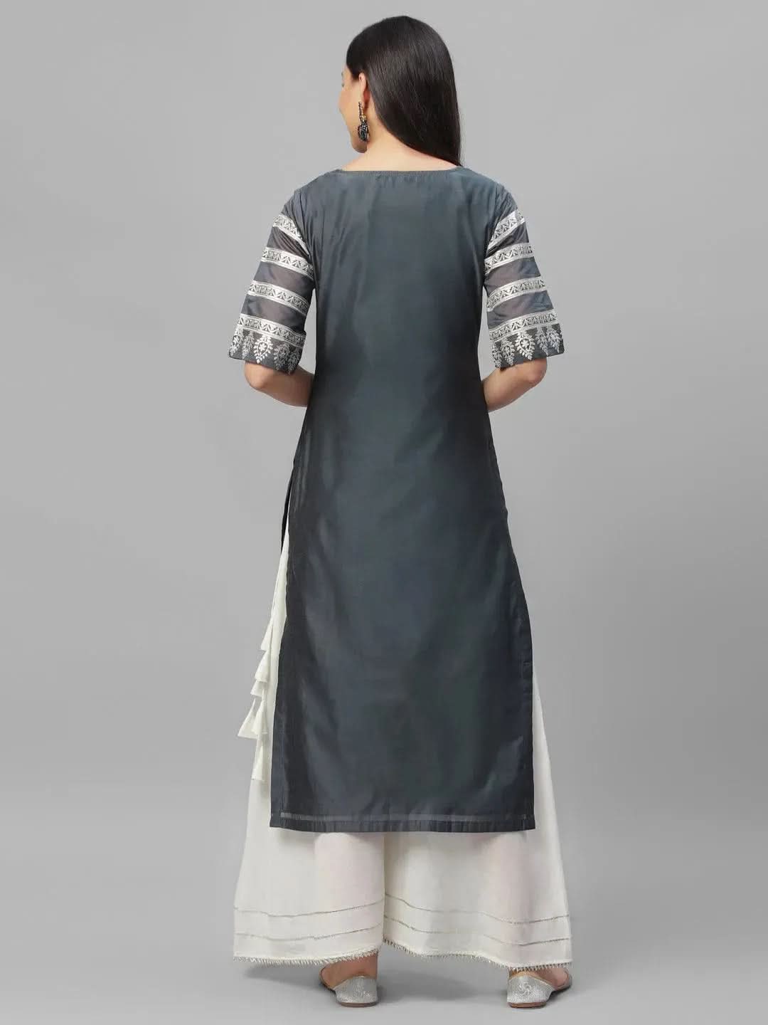 

Buy Grey Printed Shantoon Kurta - 9162-XS | Libas Ethnic Wear Online