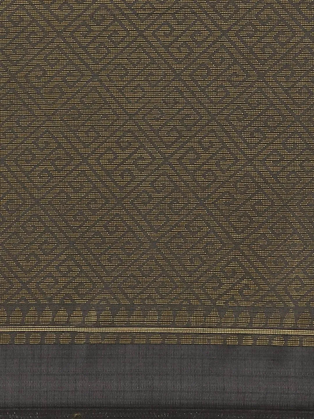 Grey Woven Design Brocade Saree - Libas 