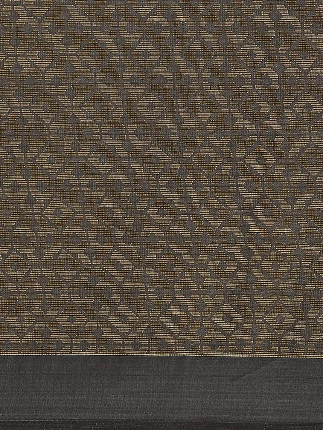 Grey Woven Design Brocade Saree - Libas 