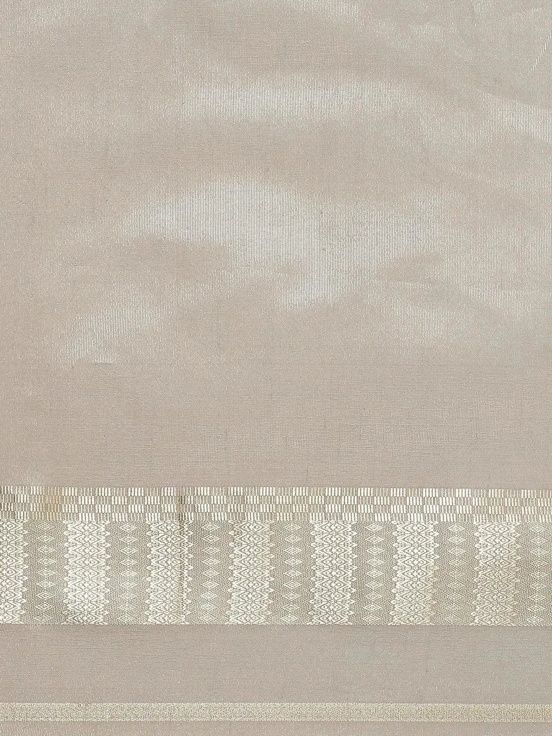 Grey Woven Design Silk Blend Saree - Libas 