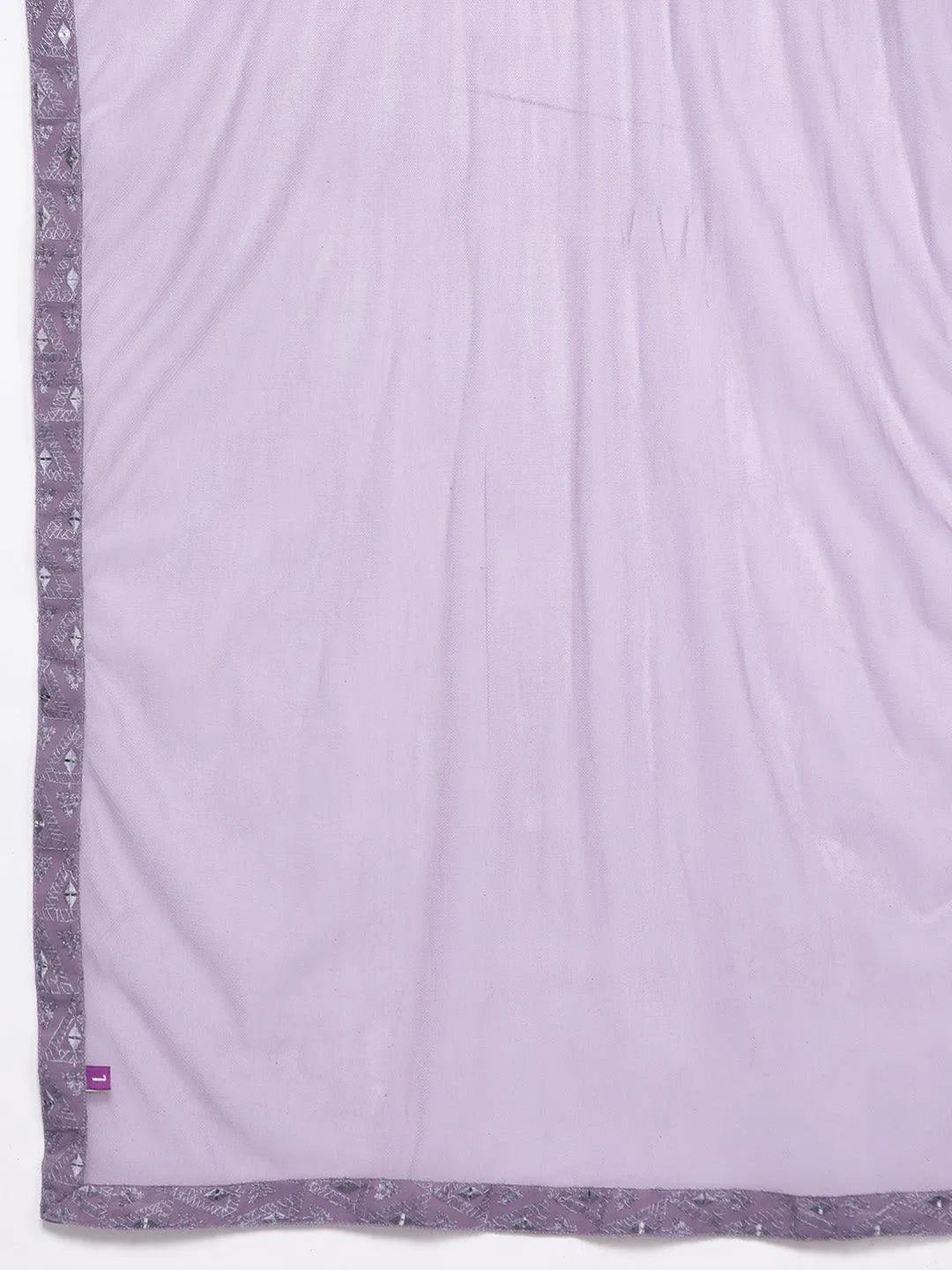 Lavender Embroidered Georgette Anarkali Kurta With Churidar & Dupatta - Libas 
