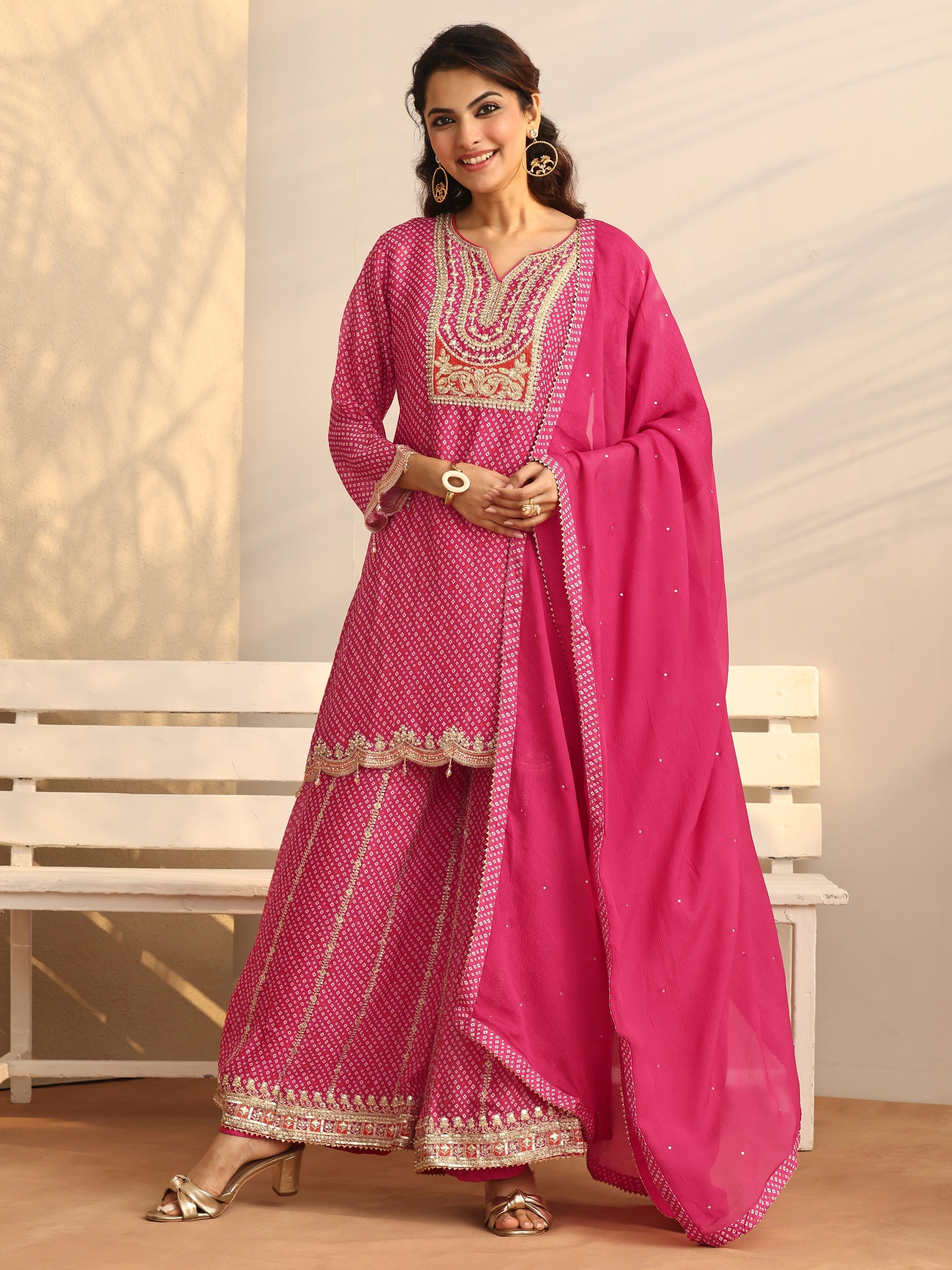 Libas Art Printed Chinon Straight Suit Set With Dupatta-picture-38