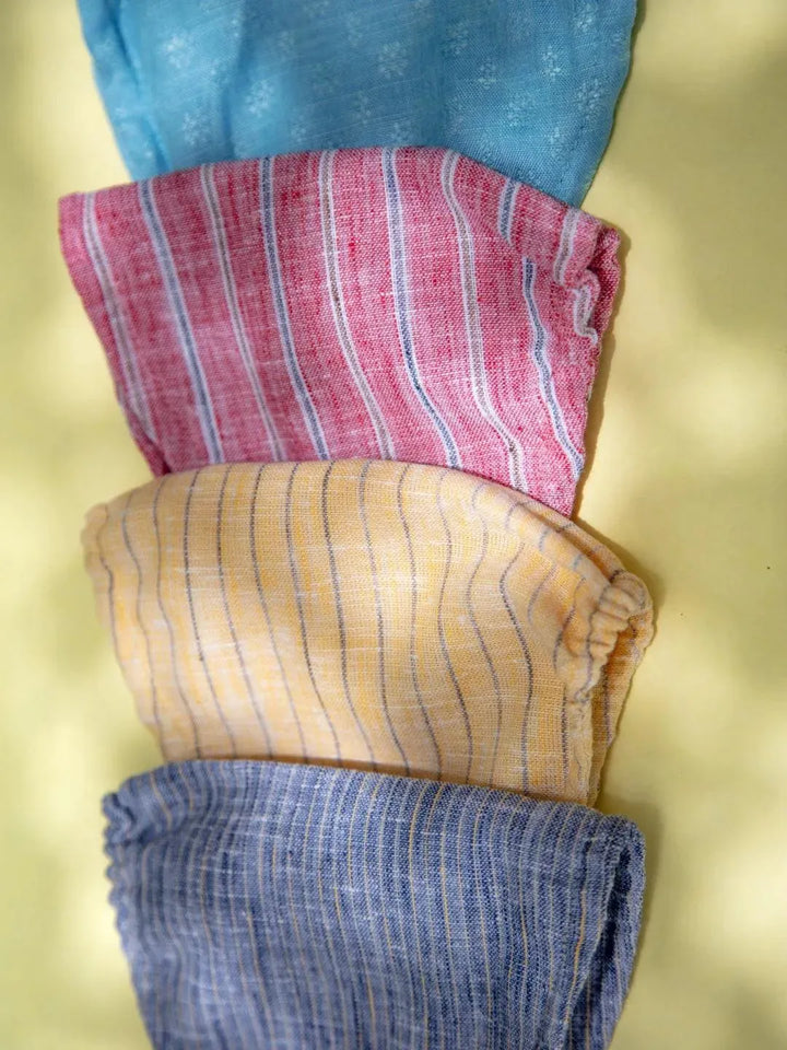 Libas Multicolored Up-cycled Cotton Masks ( Pack of 4 ) - Libas