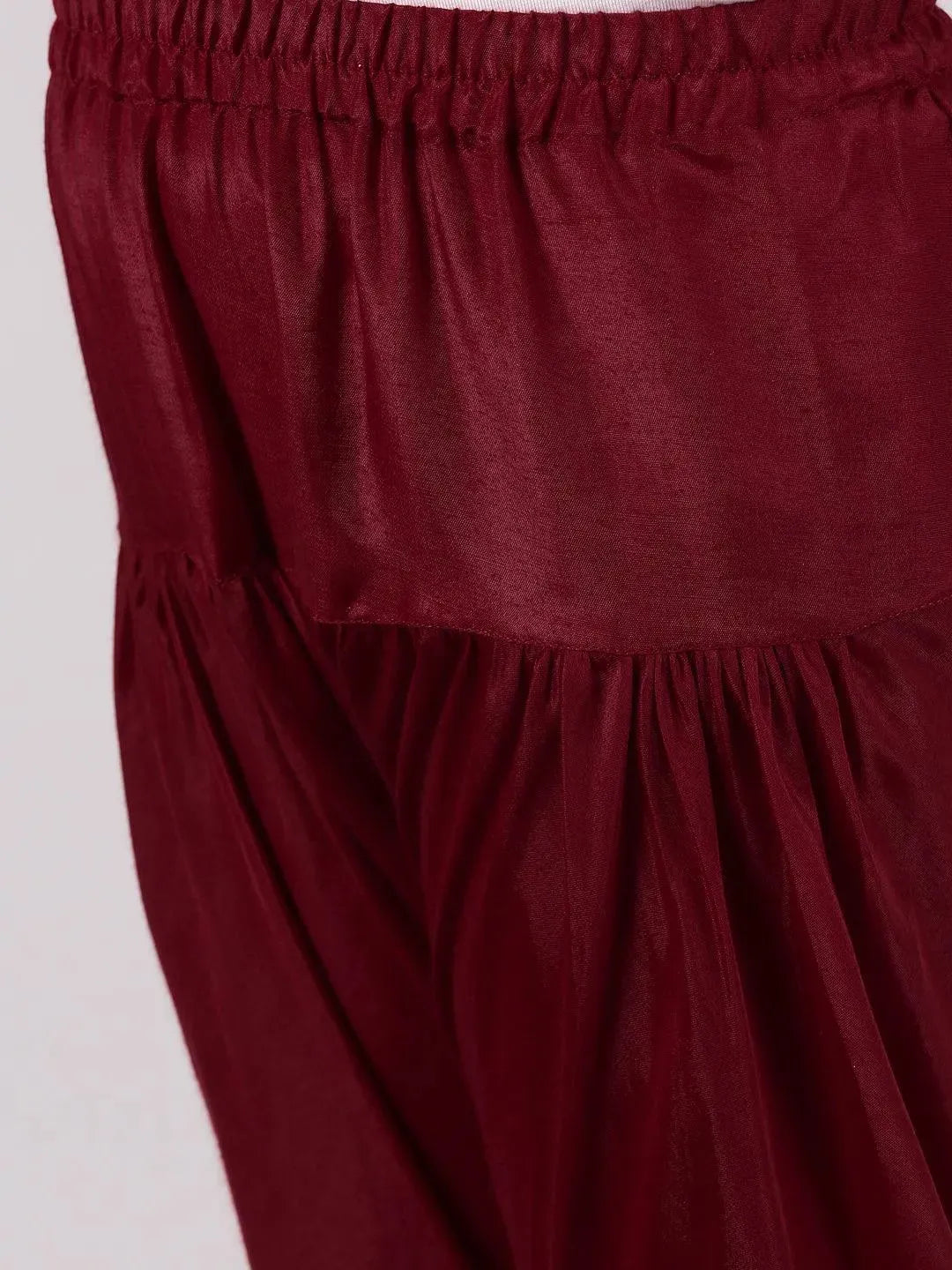 

Buy Maroon Embroidered Georgette Suit Set - 20420K-10-12Y | Libas Ethnic Wear Online