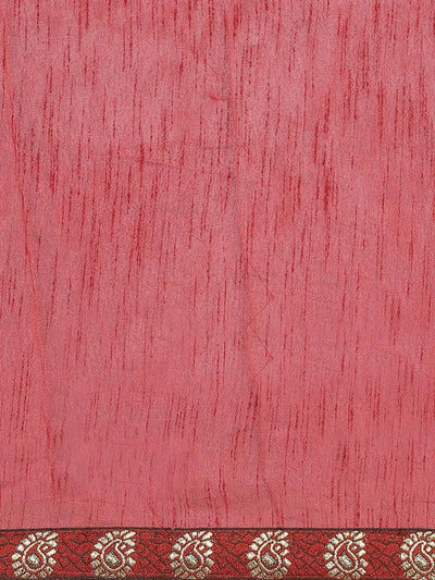 Maroon Printed Chiffon Saree - Libas
