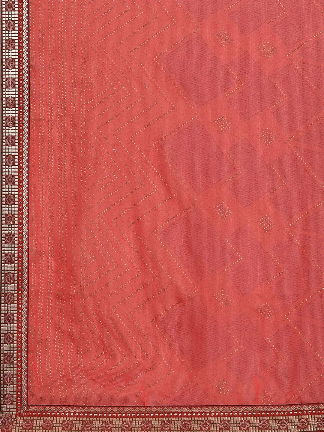 Maroon Printed Georgette Saree - Libas