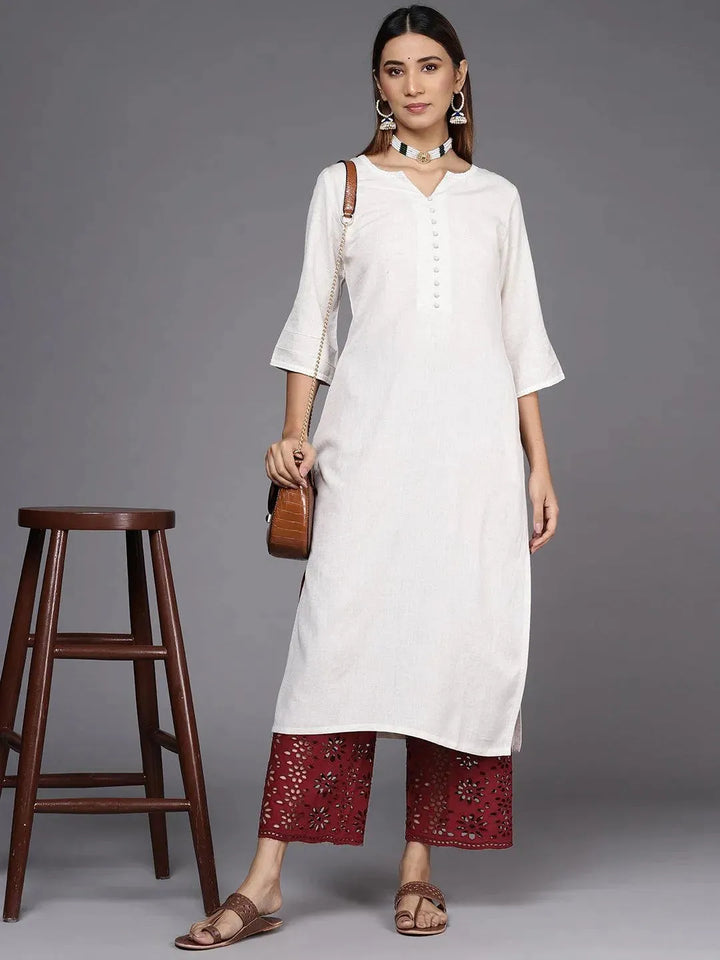 Maroon Solid Cotton Palazzos - Libas