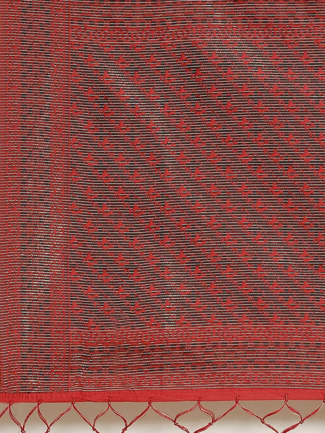 Maroon Woven Design Brocade Saree - Libas 