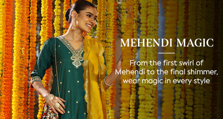 Buy Trendy Mehendi Outfits for Women Online in India | Libas Buy Trendy Mehendi Outfits for Women Online in India | Libas