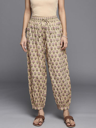 Multi Printed Cotton Salwar Pants - Libas