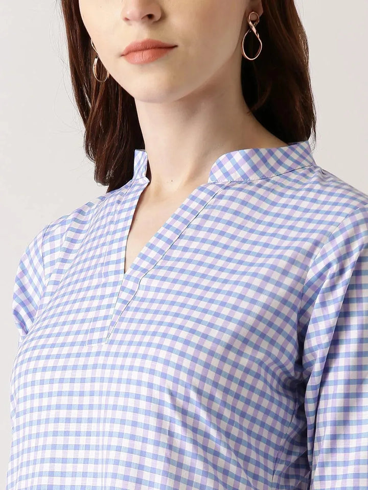 Multicolored Solid Cotton Kurta - Libas