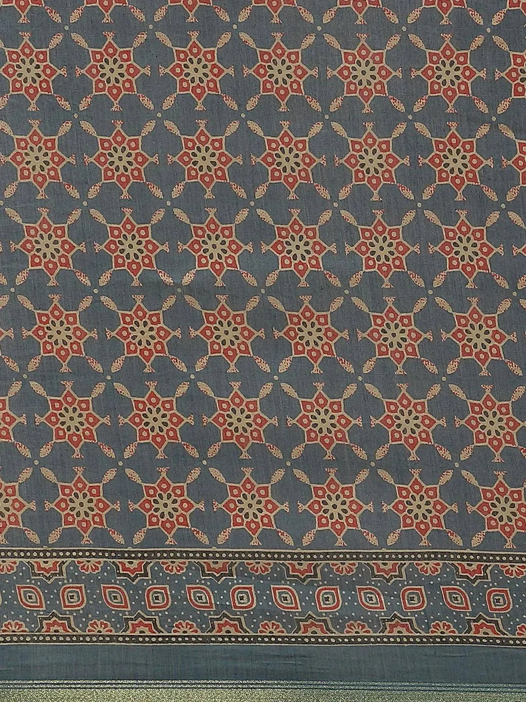 Multicoloured Chanderi Silk Saree - Libas 