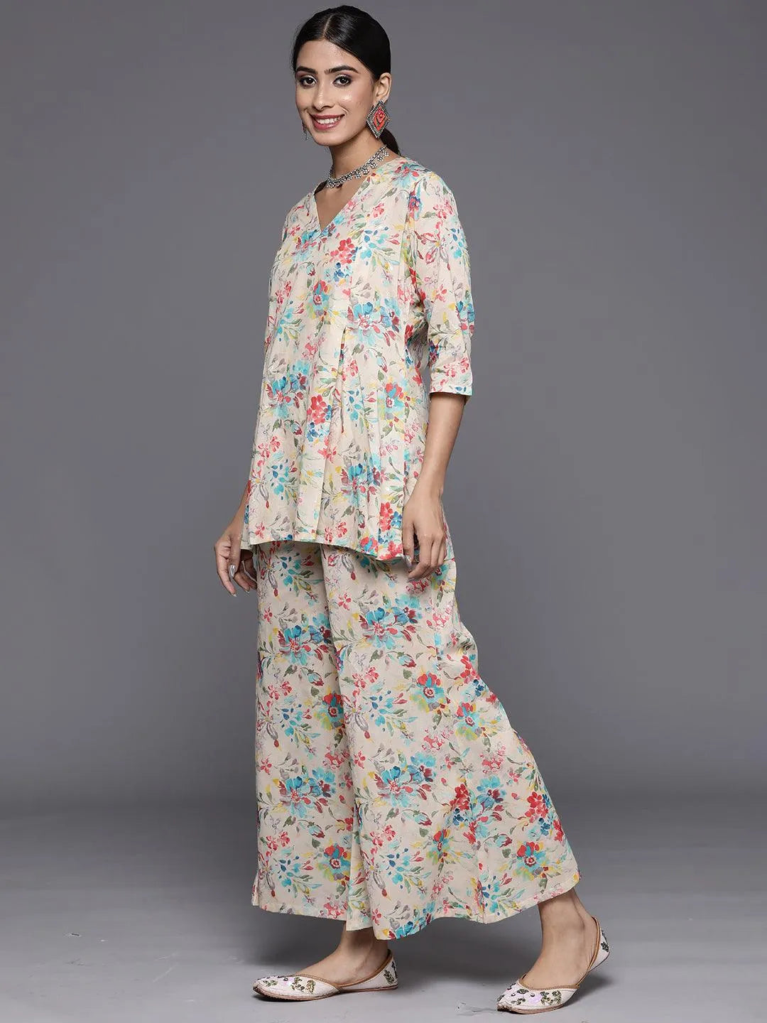 Multi Printed Cotton Co-Ords - Libas 