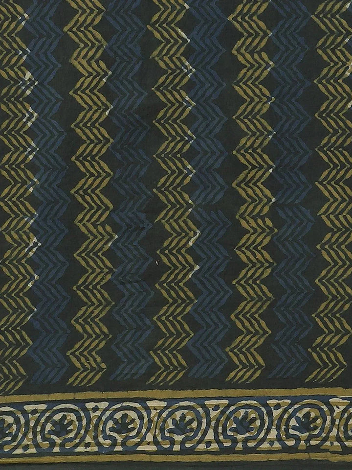 Multicoloured Printed Cotton Saree - Libas