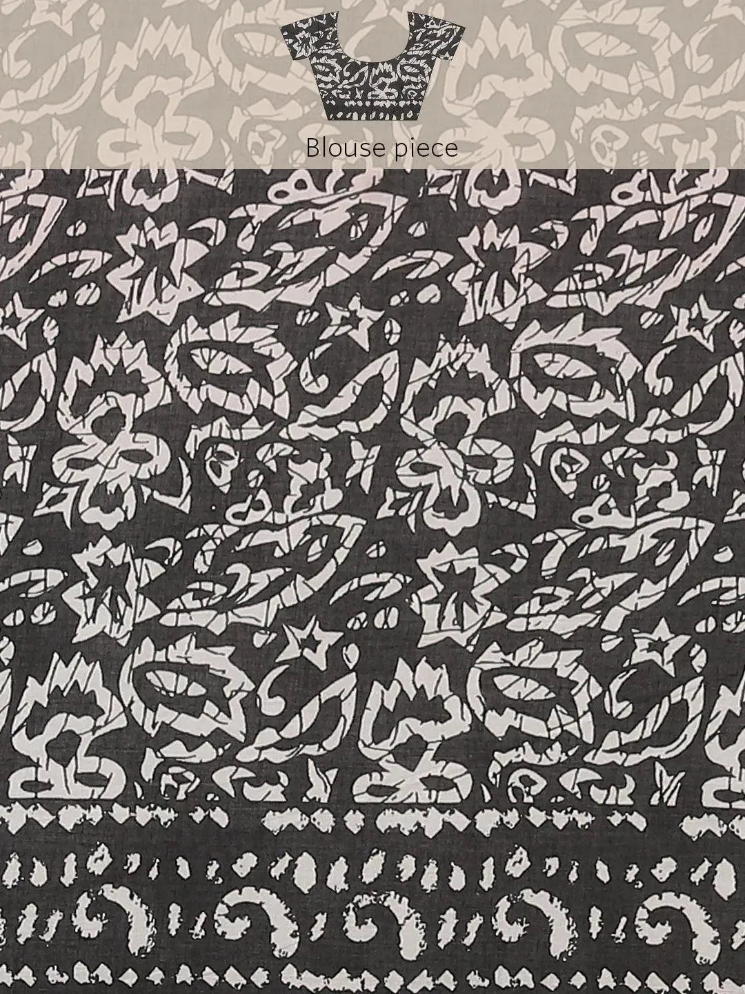 Multicoloured Printed Cotton Saree - Libas 