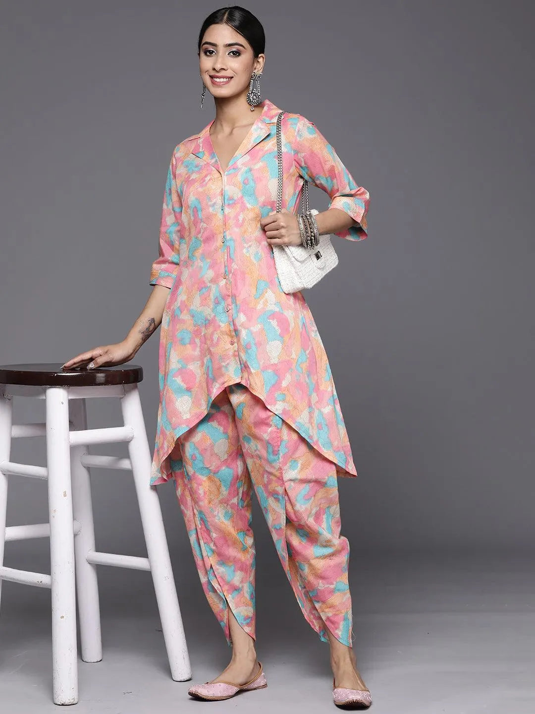 Multi Printed Cotton Co-Ords - Libas 