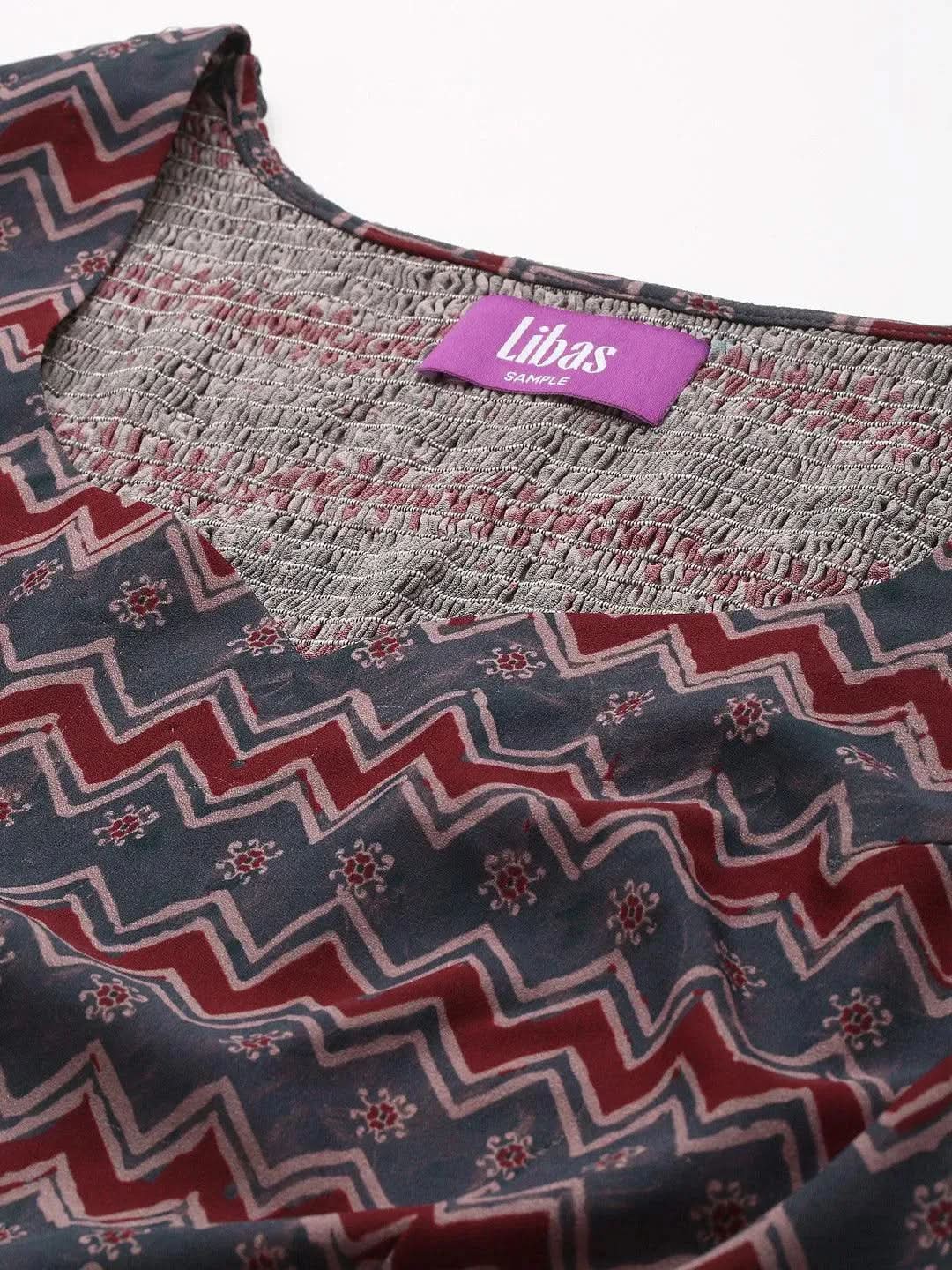 Multicoloured Printed Georgette Co-Ords - Libas 