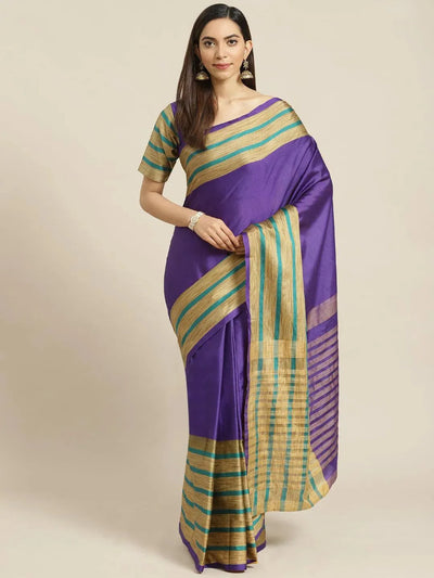 Multicoloured Printed Polyester Saree - Libas