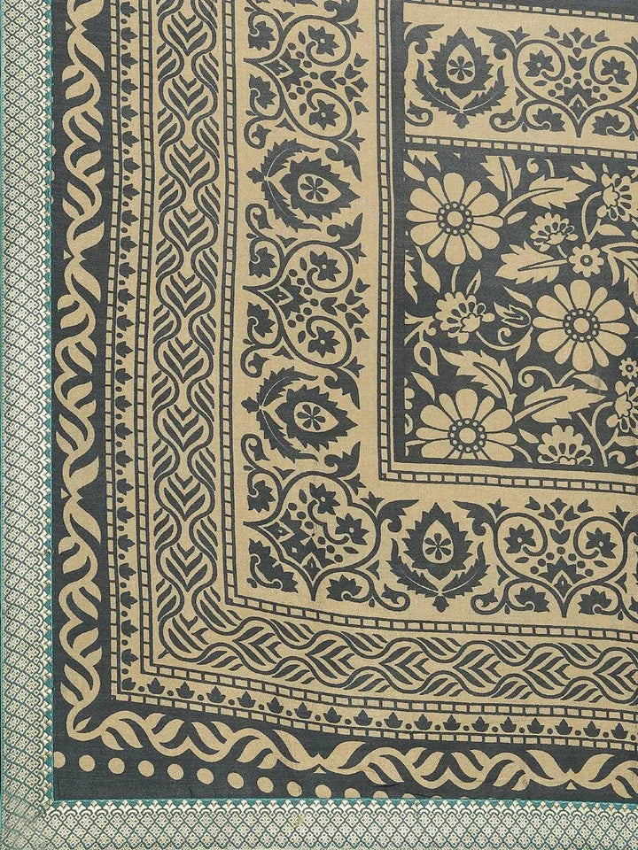 Multicoloured Printed Polyester Saree - Libas