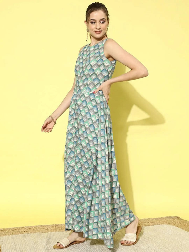 Multicoloured Printed Rayon Jumpsuit - Libas