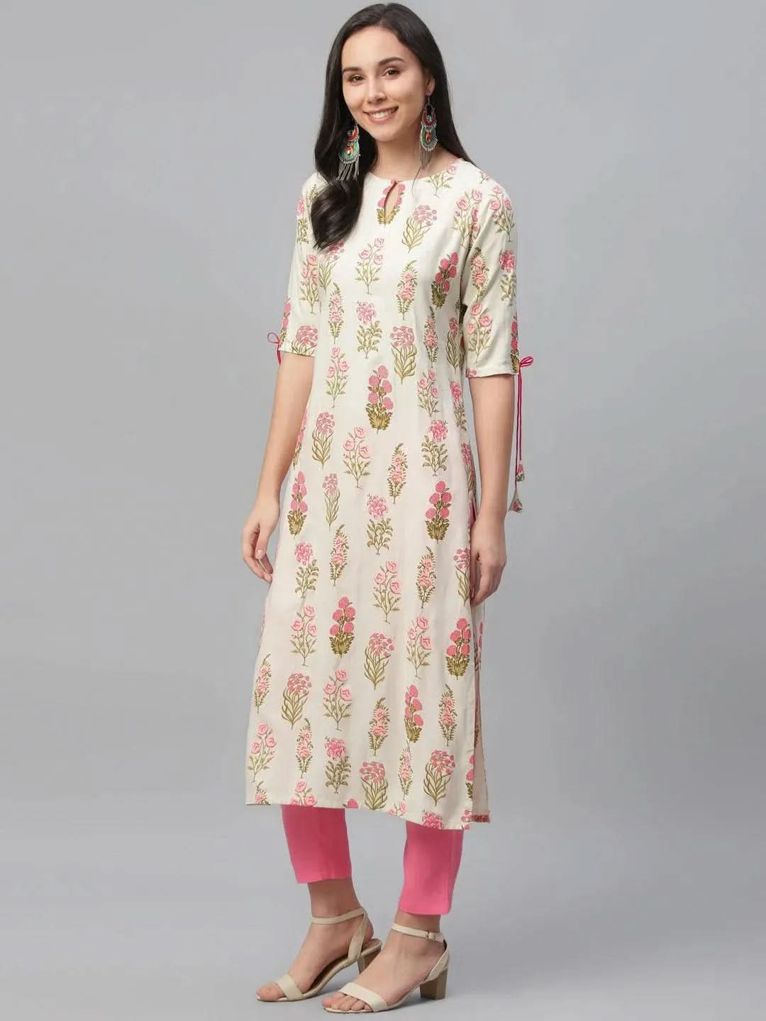 

Buy Multicoloured Printed Rayon Kurta - 9129F- | Libas Ethnic Wear Online