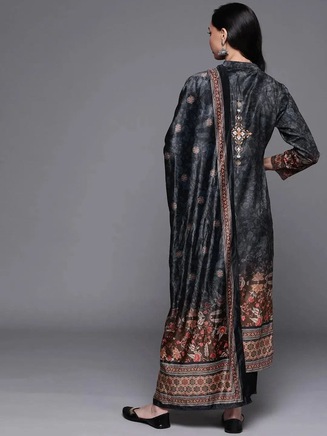 

Buy Multicoloured Printed Velvet Suit Set - 20375O-XS | Libas Ethnic Wear Online
