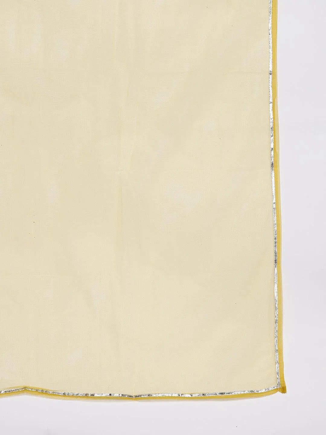 Mustard Embroidered Georgette A-Line Kurti With Sharara & Dupatta - Libas 