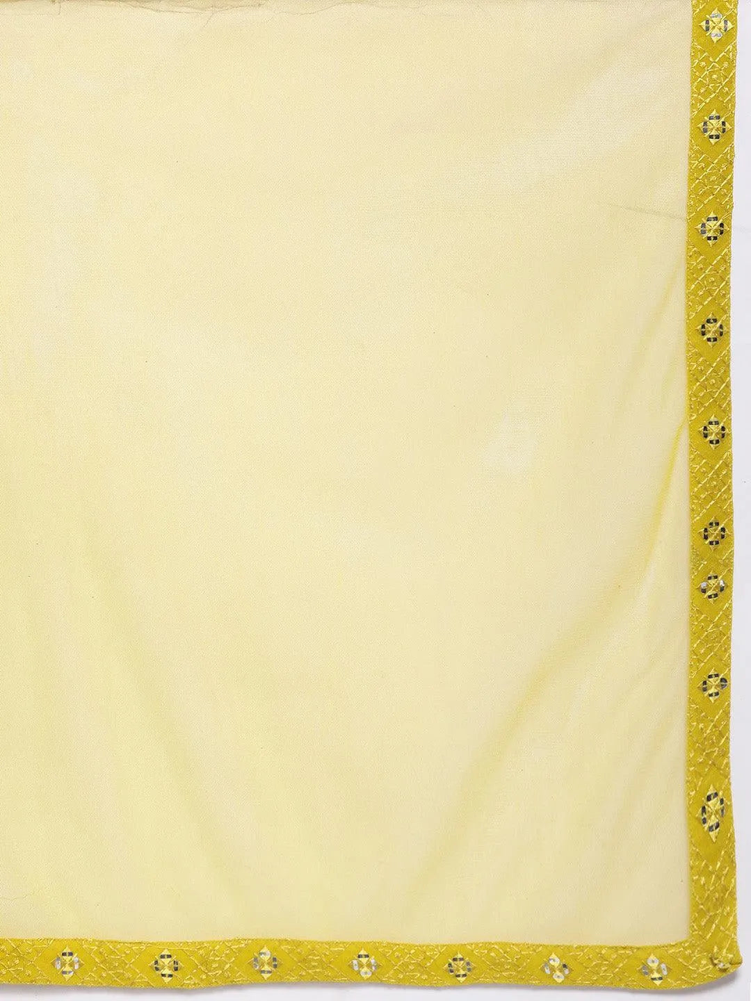 Mustard Embroidered Georgette Anarkali Kurta With Churidar & Dupatta - Libas 