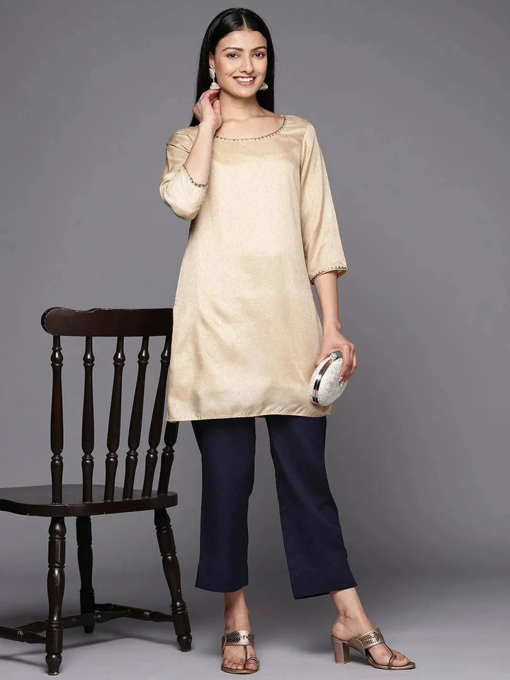 Navy Blue Solid Cotton Trousers - Libas