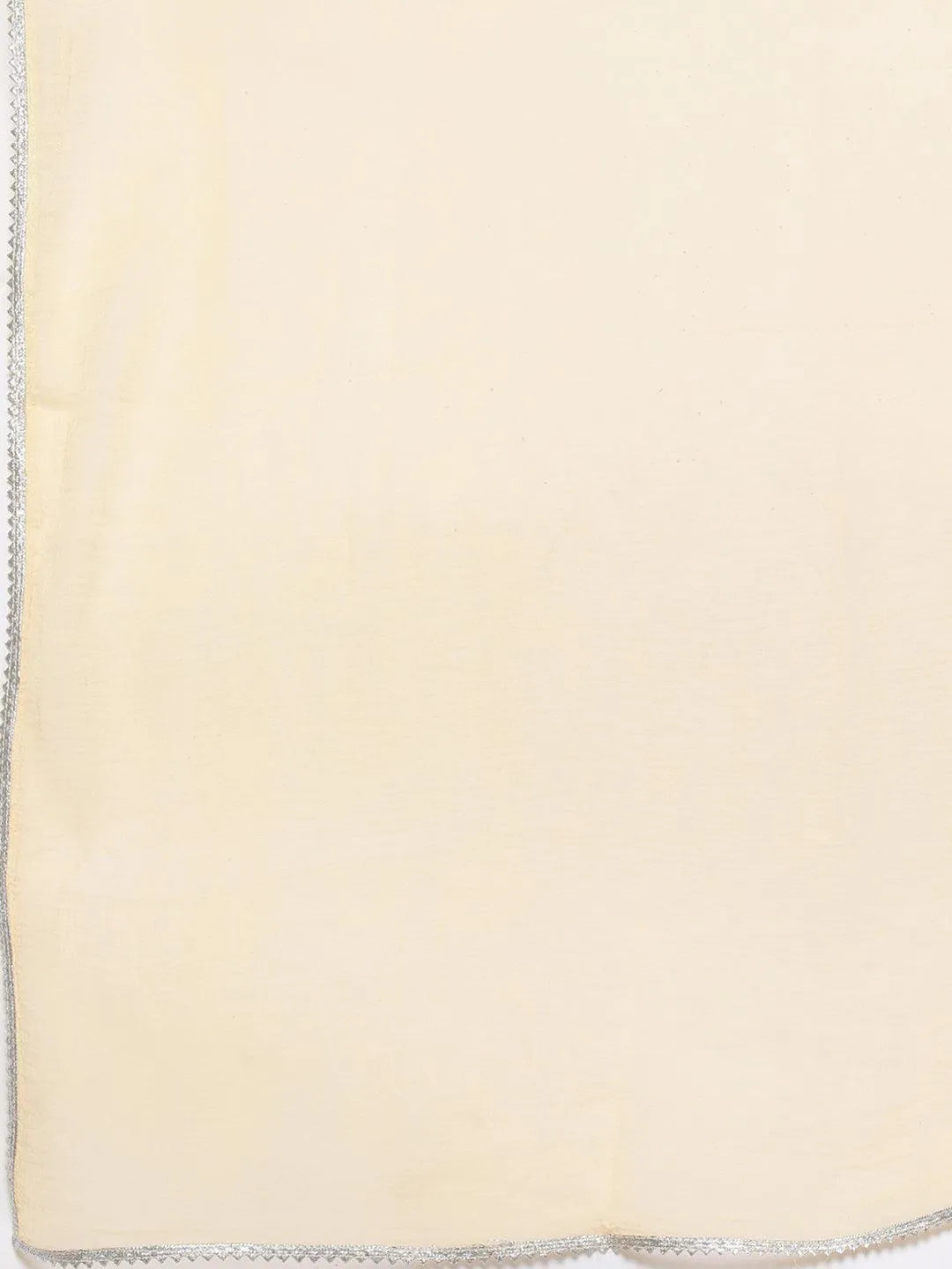 Off White Embroidered Silk Blend Straight Kurta With Trousers & Dupatta - Libas 
