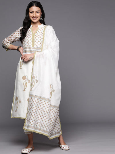 White Lace Detail Cotton Kurta Set (Set of 2) | White lace, Lace detail,  Pakistani dress design