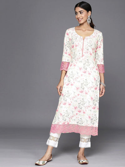 Jaipur Kurti Salwar Suits and Sets : Buy Jaipur Kurti Women White Heavy  Embroidered Kurta With Pant & Weaved Dupatta (Set of 3) Online | Nykaa  Fashion.