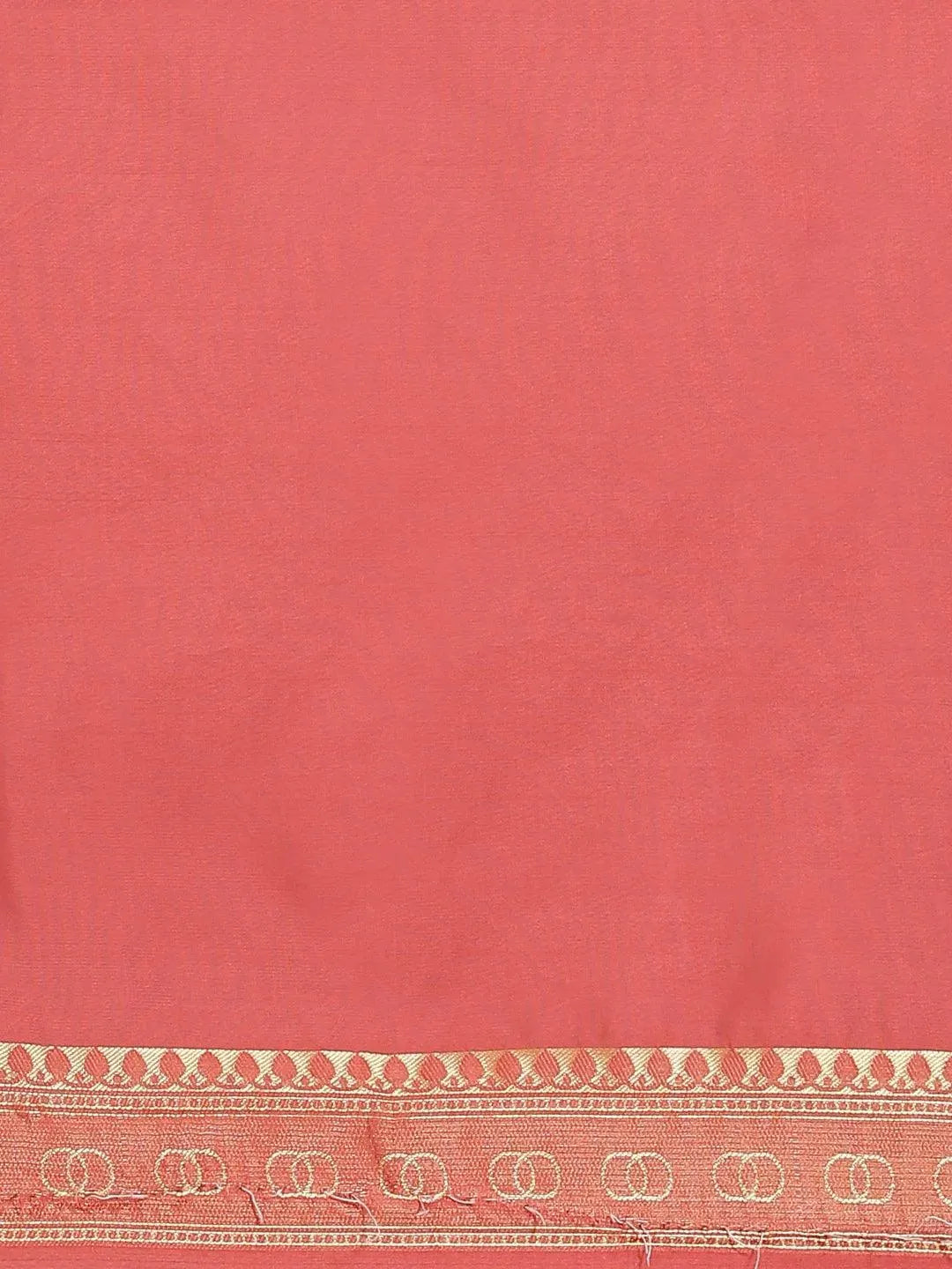 Orange Woven Design Brocade Saree - Libas 