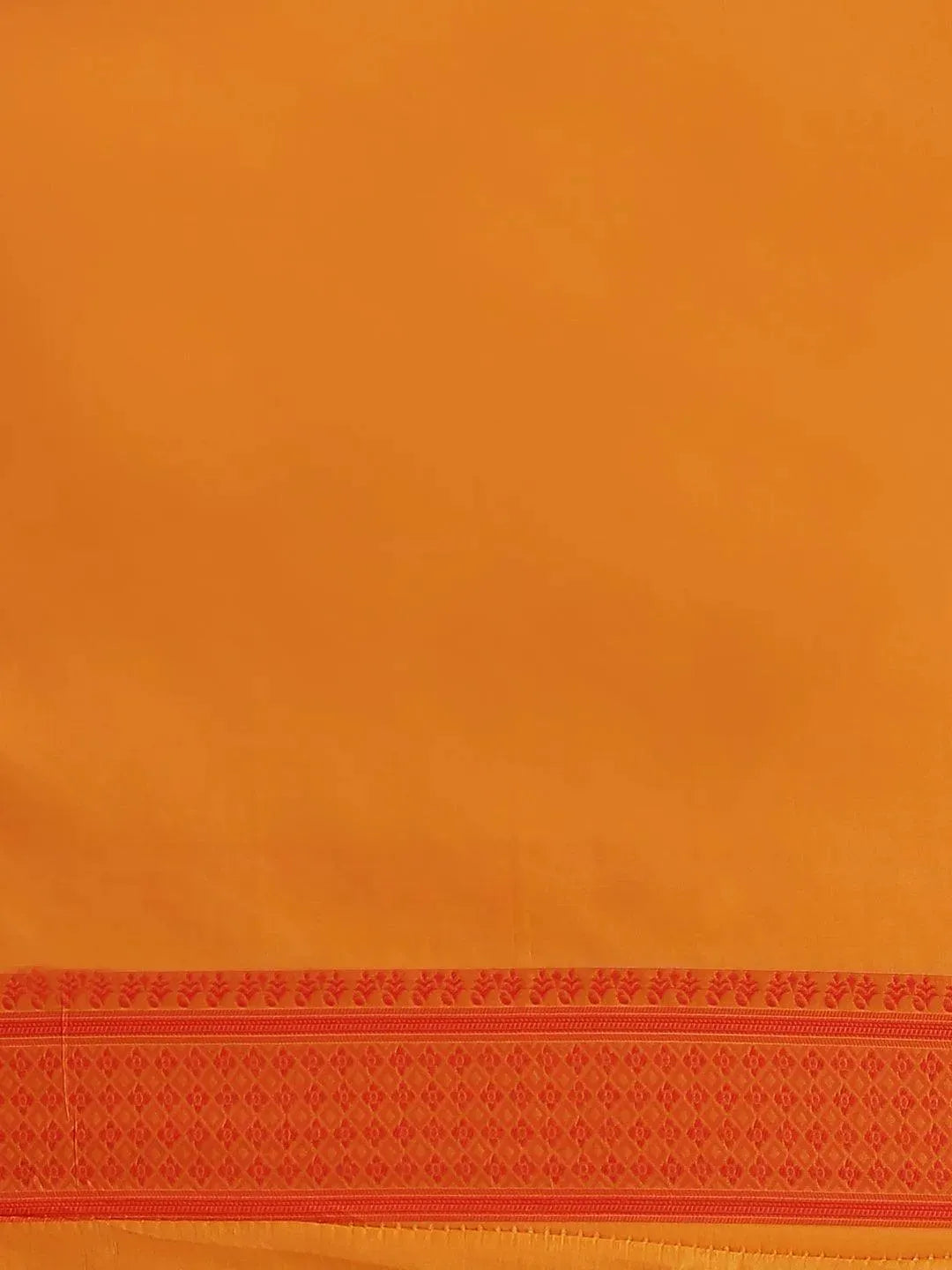 Orange Woven Design Silk Saree - Libas