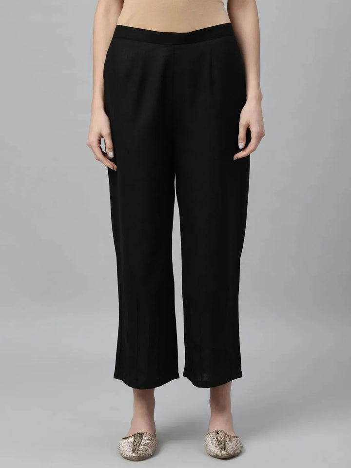 Pack of 2 Solid Cotton Palazzos - Libas