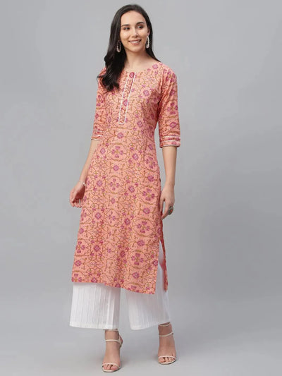 THE LIBAS COLLECTION MAROON EMBROIDERY LONG KURTI