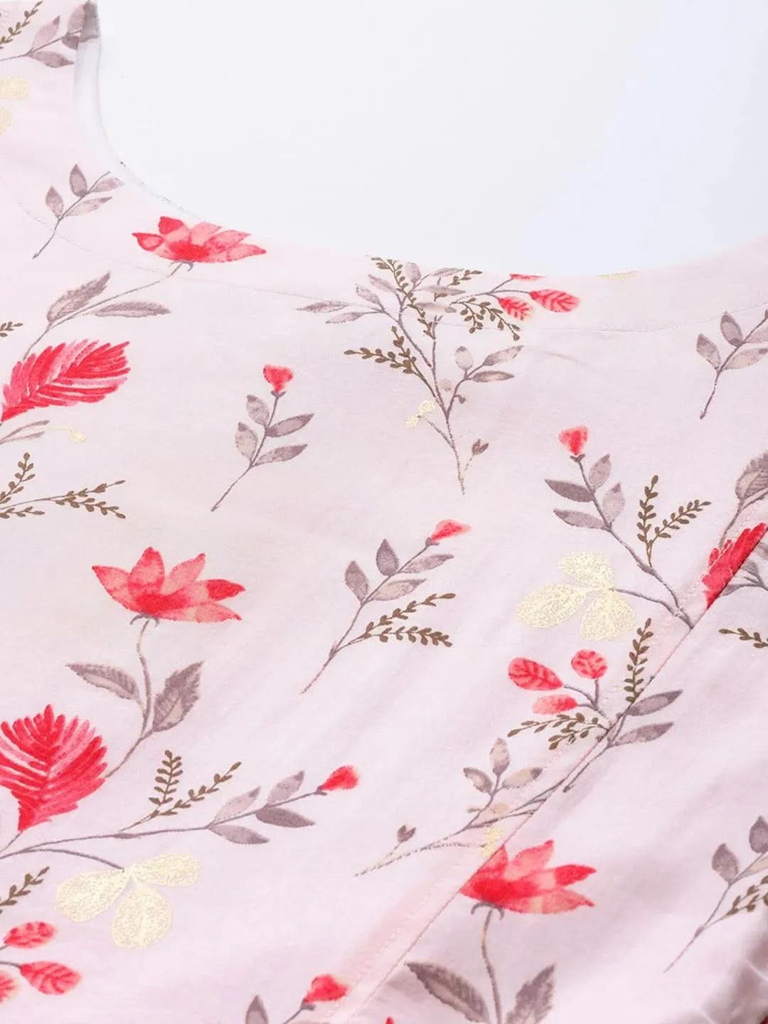 

Buy Pink Printed Chanderi Silk Kurta - 23109O-XS | Libas Ethnic Wear Online