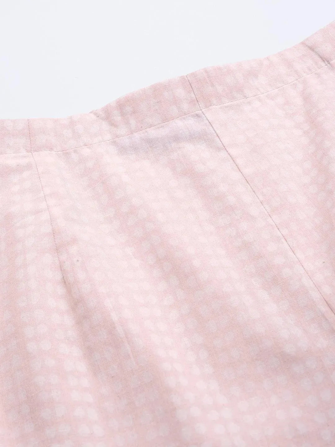 Pink Printed Cotton Night Suit - Libas 