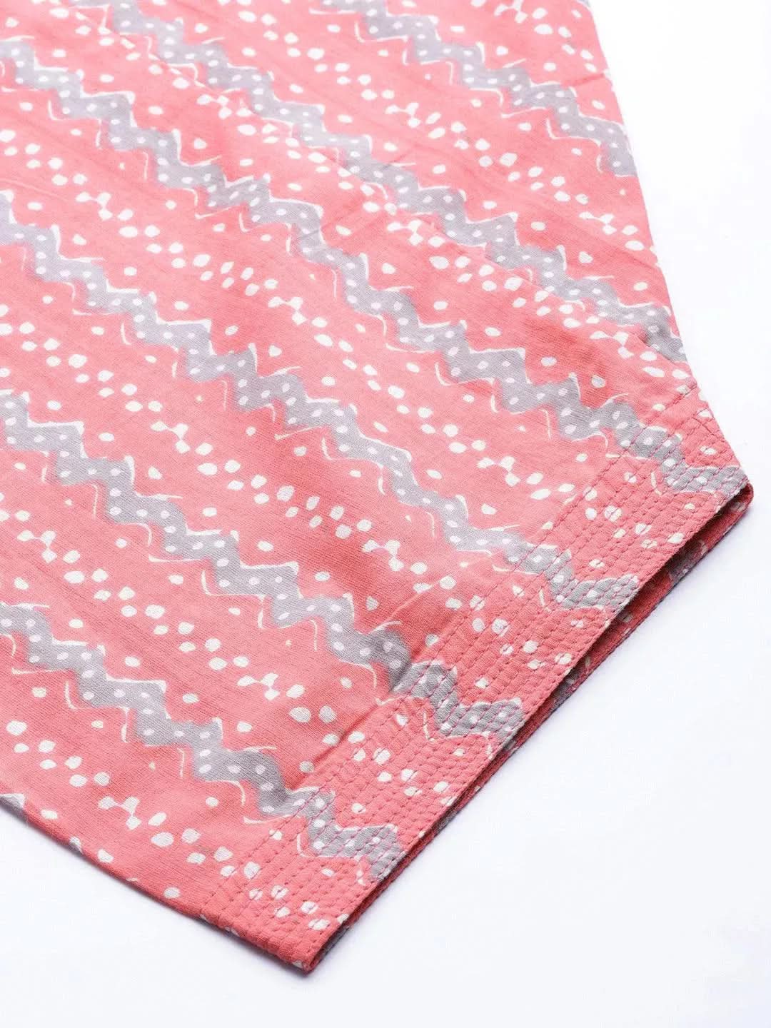 

Pink Printed Cotton Salwar