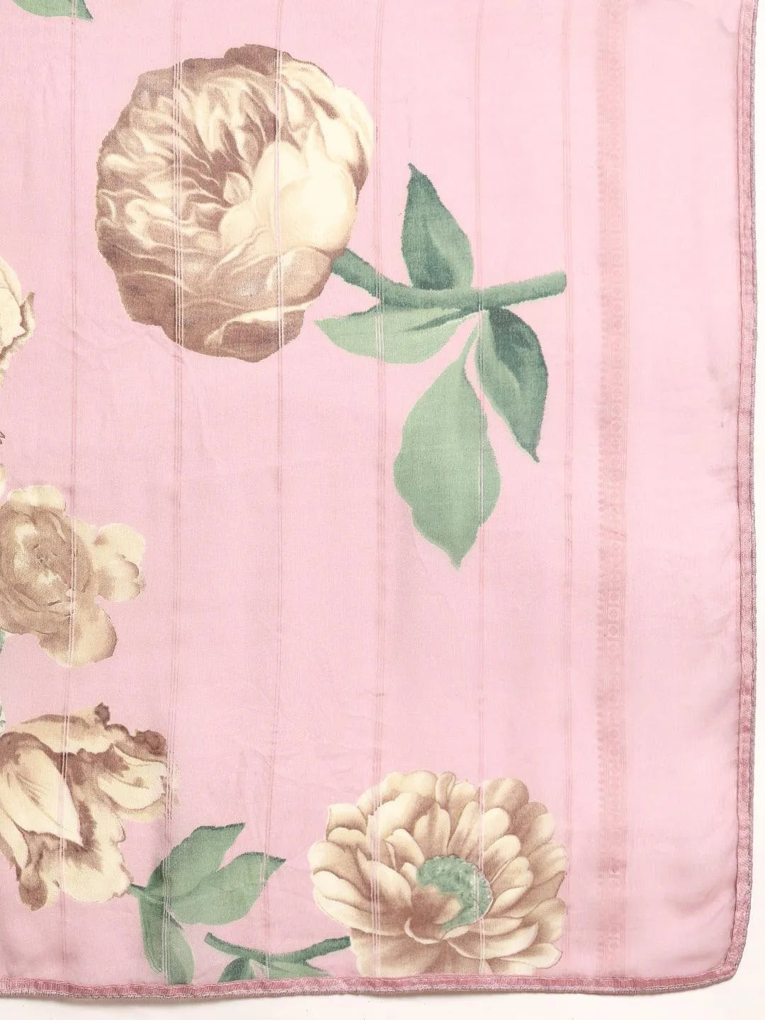 Pink Printed Georgette Saree - Libas 