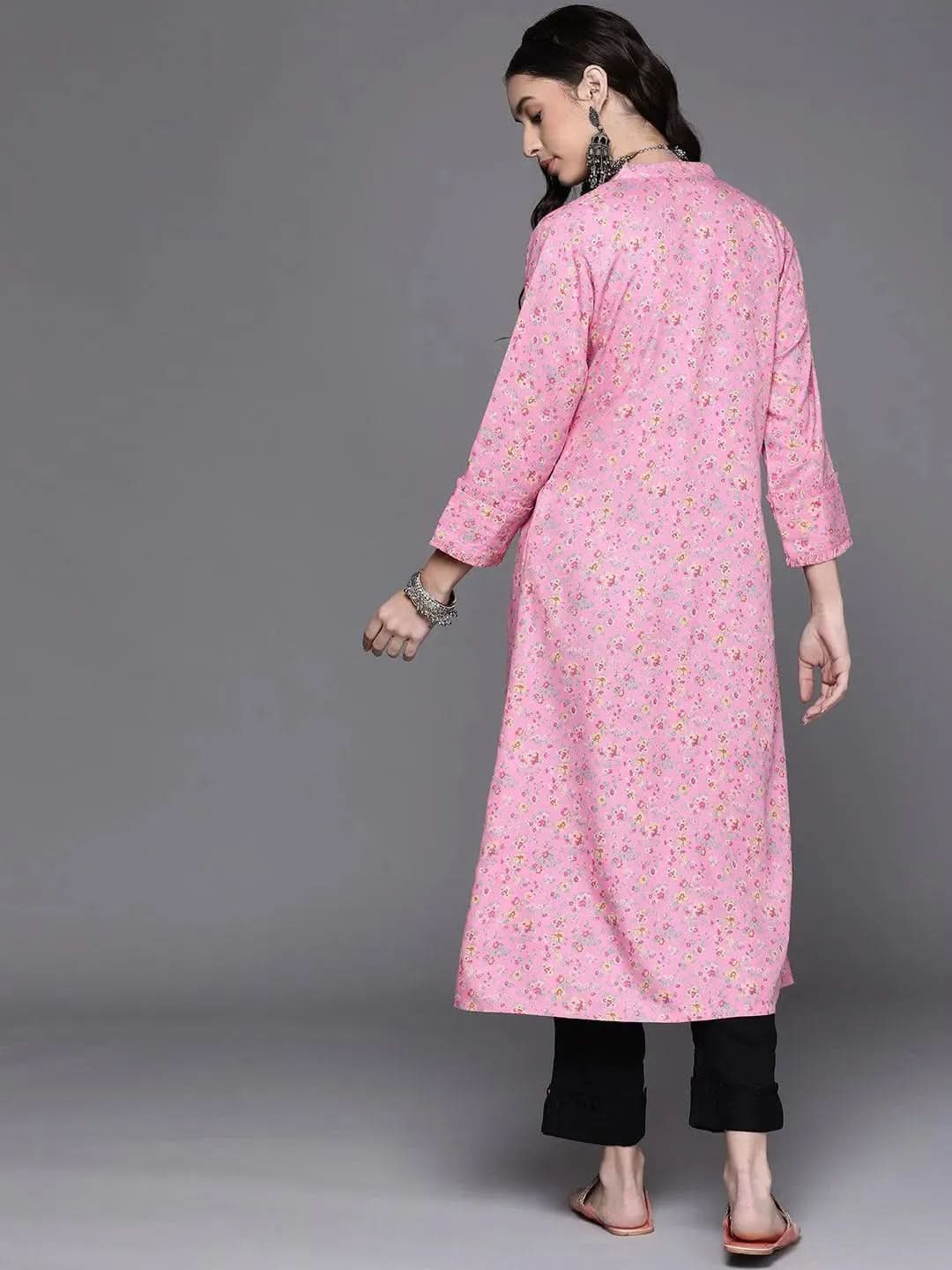 

Buy Pink Printed Rayon Kurta - 23285O-XS | Libas Ethnic Wear Online