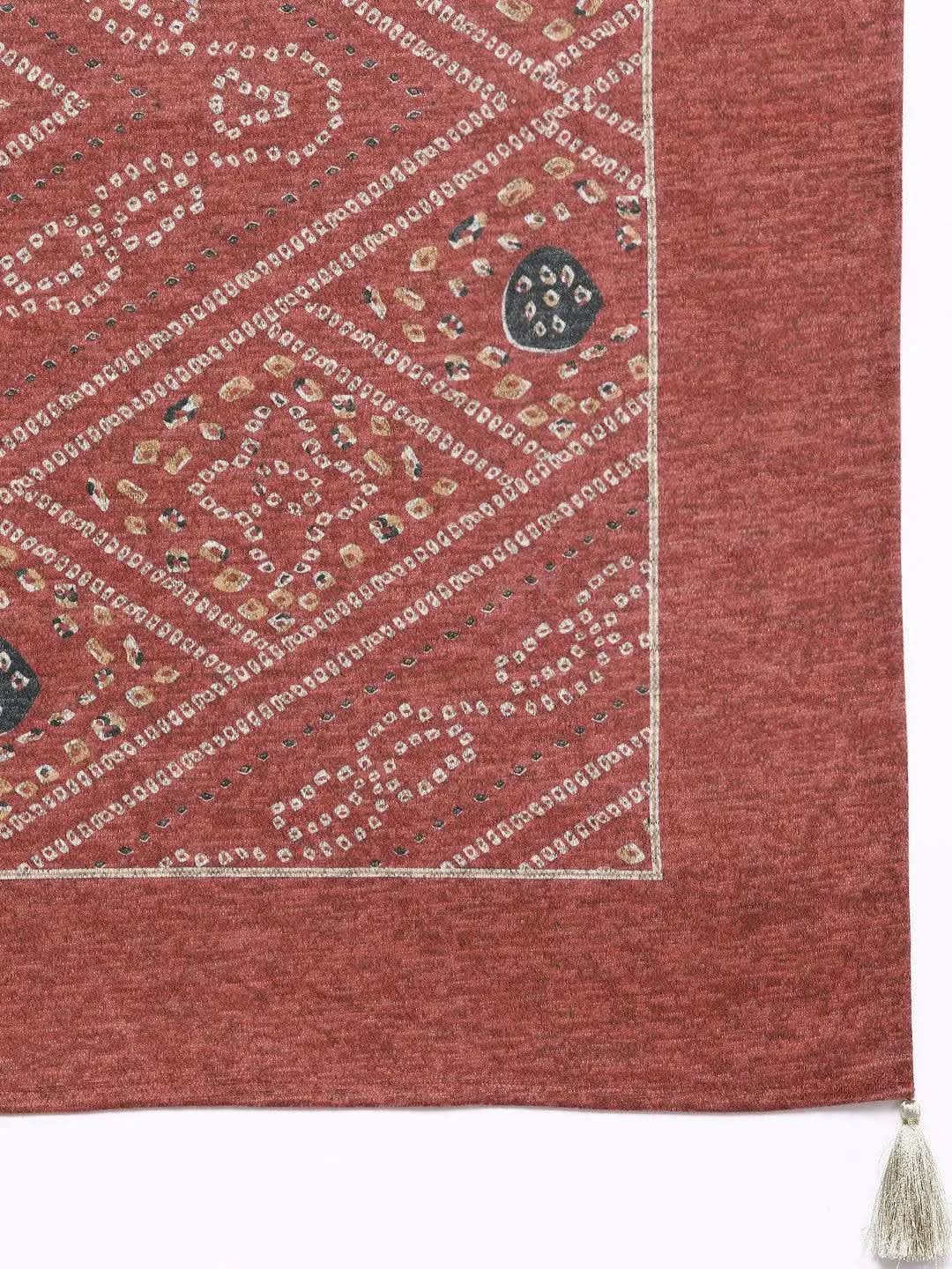 Pink Printed Wool Straight Suit Set - Libas 