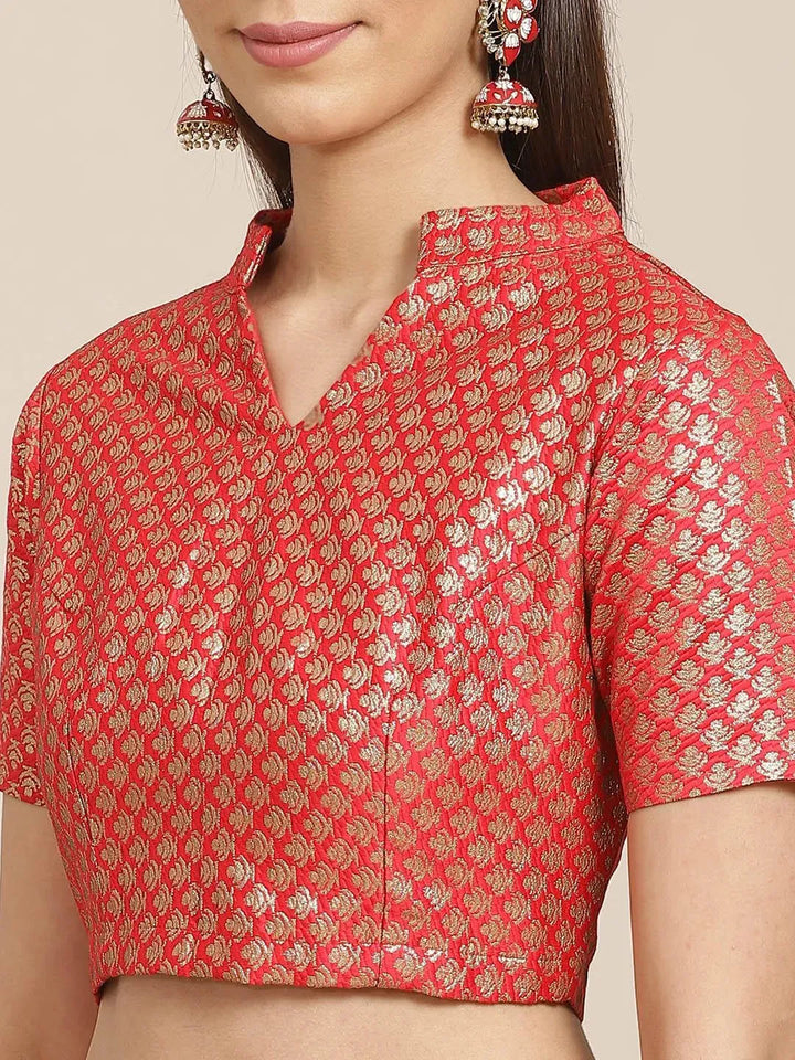 Pink Solid Georgette Saree - Libas