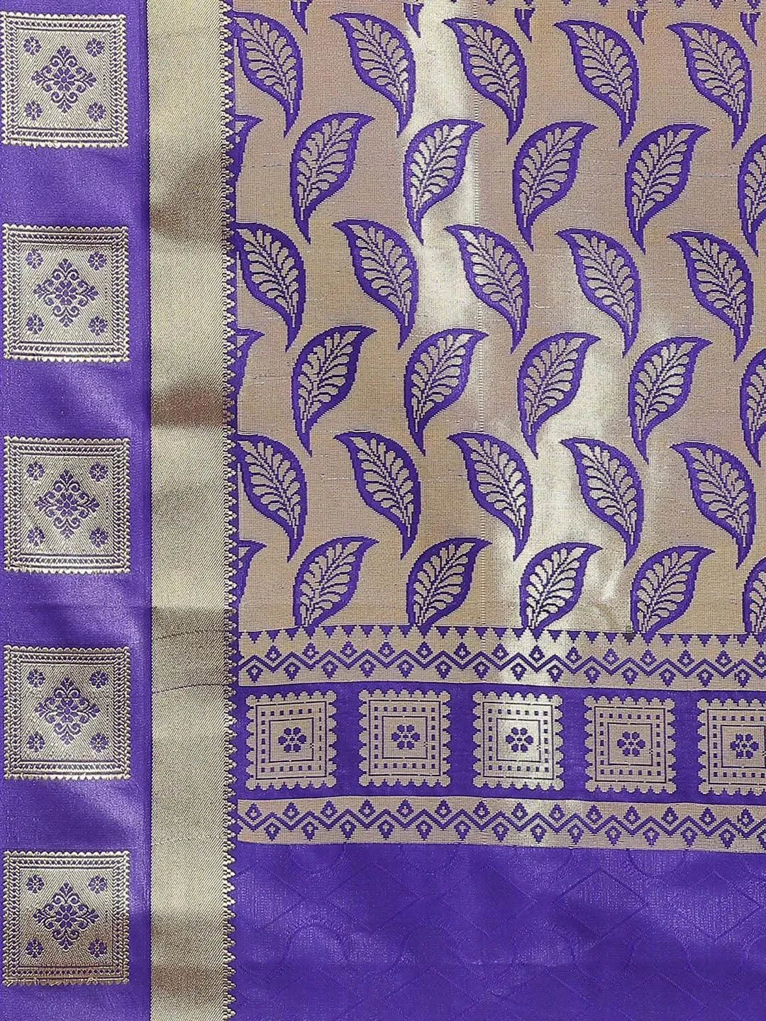 Pink Woven Design Brocade Saree - Libas 